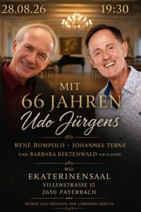 Mit 66 Jahren - Udo-Jürgens-Konzert mit Rene Rumpold